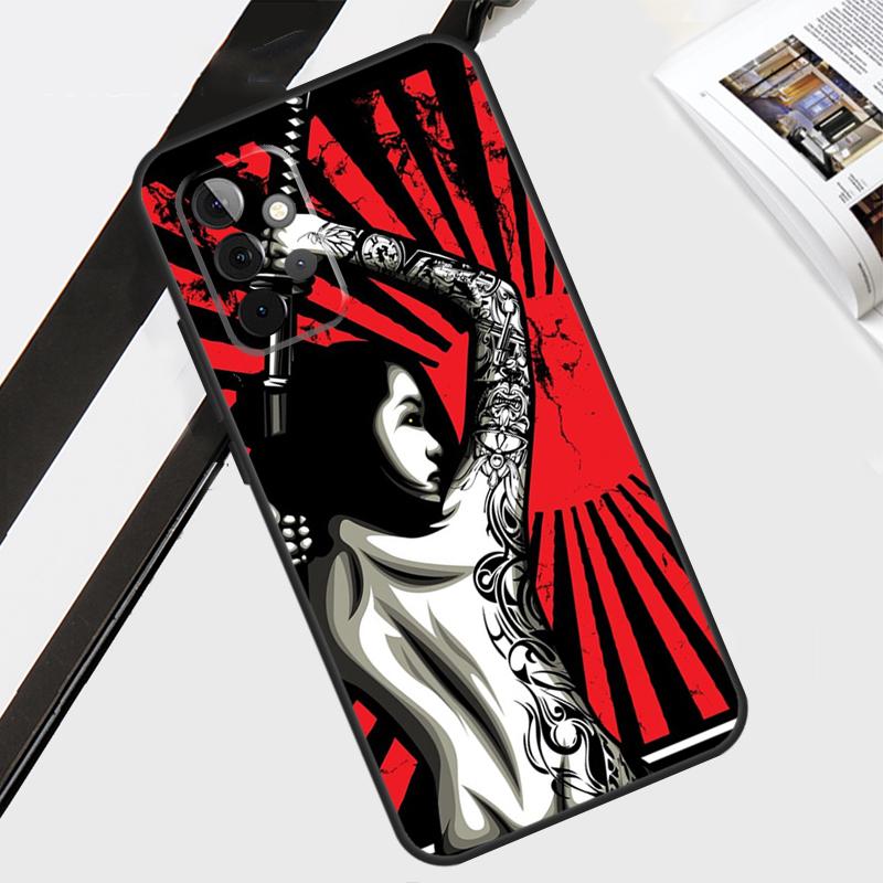 

Japanese Samurai Warrior Geisha Case For Samsung Galaxy A06 A56 A36 A26 A16 A54 A34 A14 A12 A22 A32 A52 A13 A53 A15 A35 A55 Samsung A12