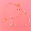 Csillag bokalánc karkötő a lábon divat nyári strand láb ékszerek