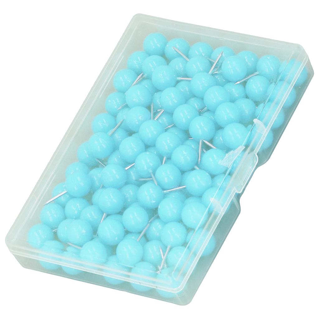 100Pcs Push Pins Map Tacks Steel Plastic Decorative ing Pins for Cork Boards 9.5x20mm