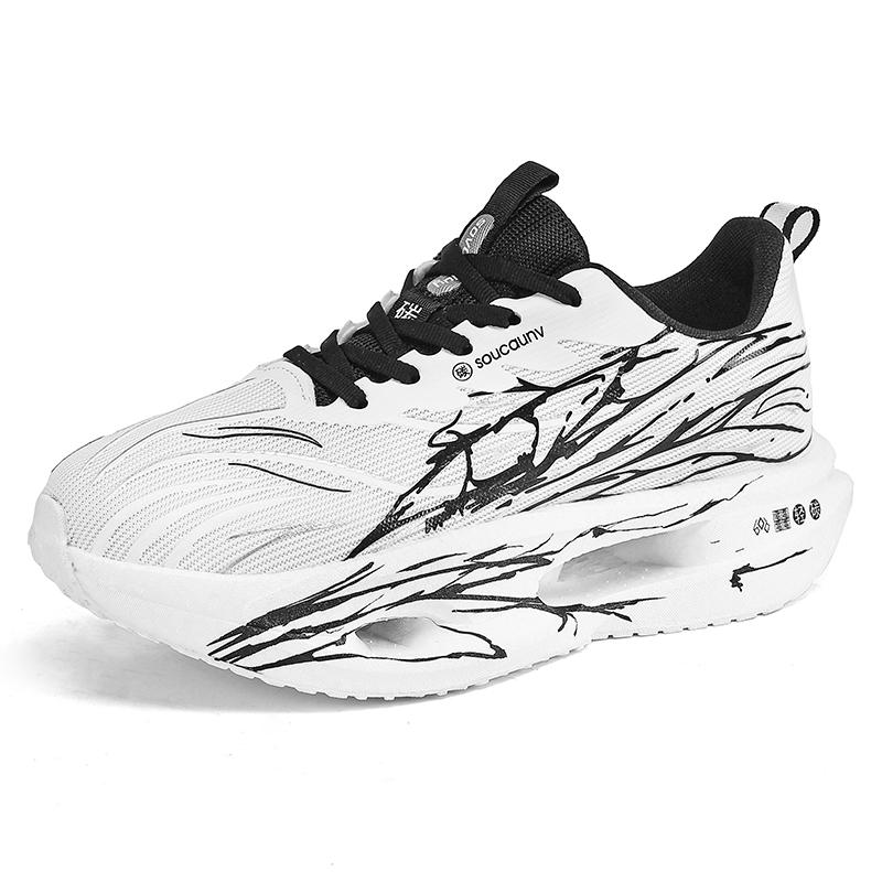 Running Shoes Men Lightweight Mesh Anti-slip Wear-resistant Casual Shoes Men Lace-up Sports Breathable Walking Shoes Men