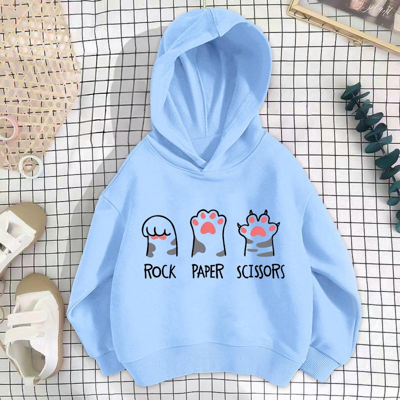 Girls' Shoulder Sweater Hooded Long-sleeved Loose Sweatshirt Casual Comfortable Hoodies Sweatshirts Girls