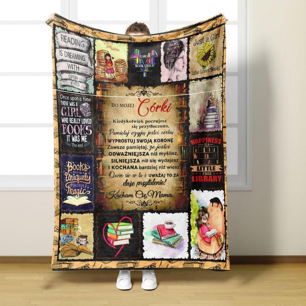Customizable Flannel Blanket - English Envelope Series, Perfect Mother's Day Gift