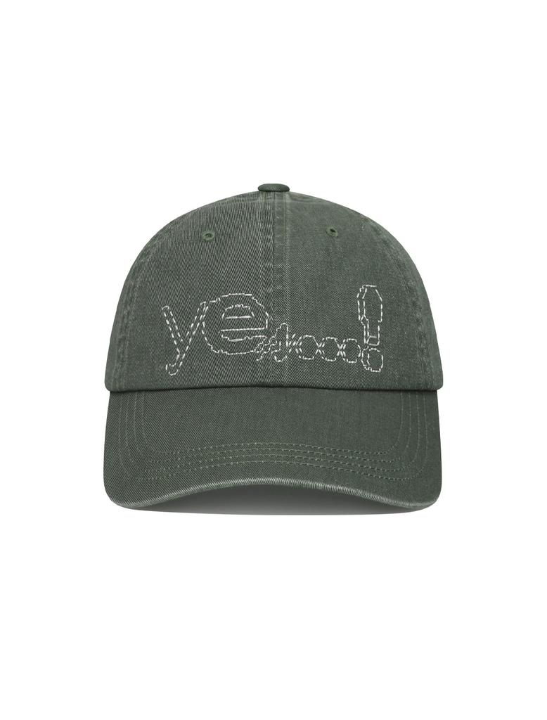 YESEYESEE Y.E.S Dotted Logo Cap Gray