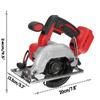 1200W 3600RPM Electric Circular Saw Plunge Cut Track Cutting Wood Metal Tile Cutter Electric Saw Power Tool for 18V Battery 150mm