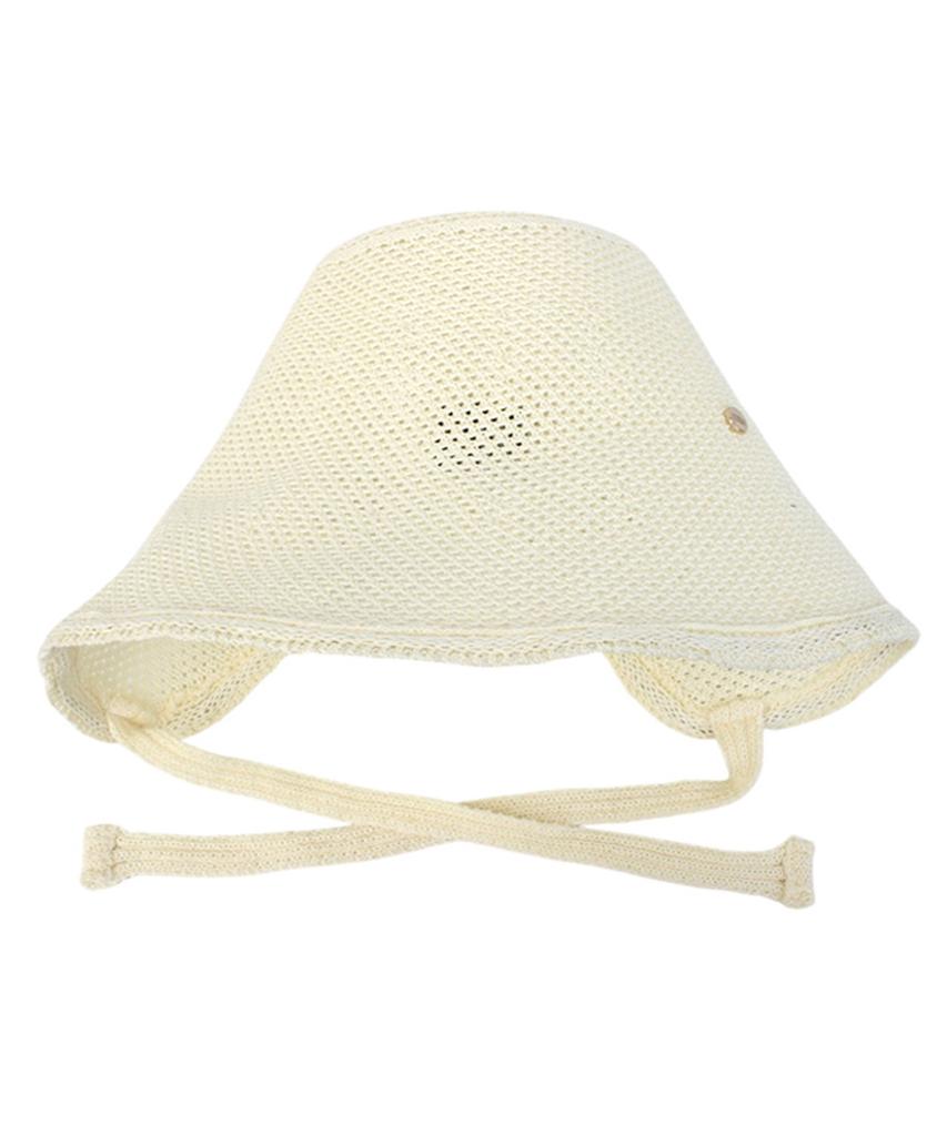 Yunibeosyeolkemiseuteuli Summer Logo Ivory Bonnet Hat