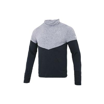 Camisola de Corrida Therma-FIT Run Division Element Logótipo Refletor Dri-FIT com Quarto de Zíper Masculino Tops Preto DD6121-010