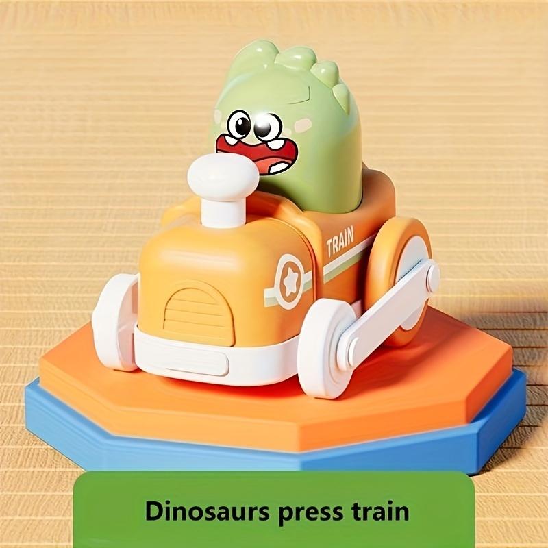 

Inertia Powered Train and Car Toy Set, ABS Material, Squeeze and Release Action, Dinosaur/Bear/Duck Design, Unisex Playset for Boys and Girls Dinosaurs press train