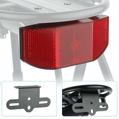 Fietsachterreflector, op schroef gemonteerd fietsenrek Veiligheidswaarschuwing voor nachtelijk rijden