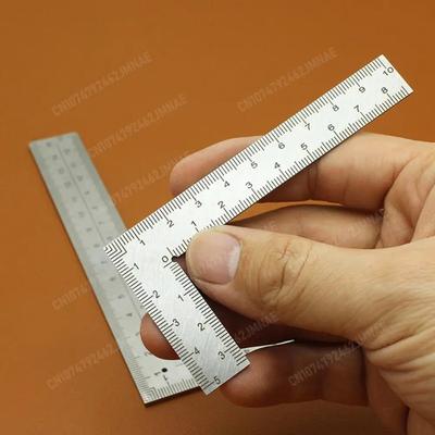 Mini Framing Ruler Measuring Layout Tool Stainless Steel Square Measuring Ruler Precision For Building Framing Gauges