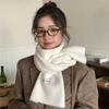 New Knitted Short Scarf for Women in Autumn and Winter Wool Soft and Skin Friendly Scarf for Students  Korean Version Male Couple Versatile