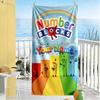 Numberblocks Customizable Name Beach Towel Quick-Dry Soft Microfiber Ideal for Travel Outdoor Swim Pool Yoga Surf Camping Hiking Gym Gift Holiday