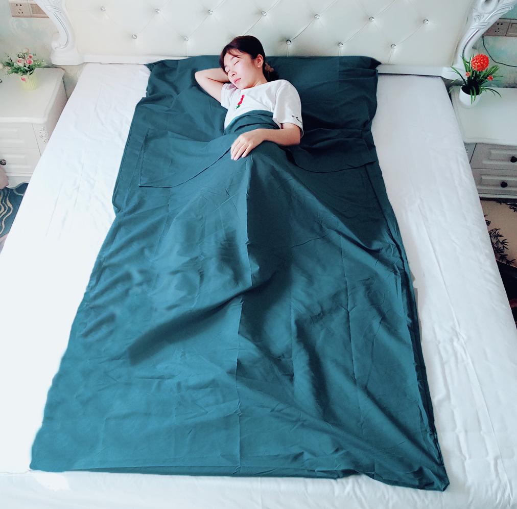 Portable Travel Sleeping Bag - Adult Envelope Style, Anti-Dirt, Pure Cotton Liner, In Stock