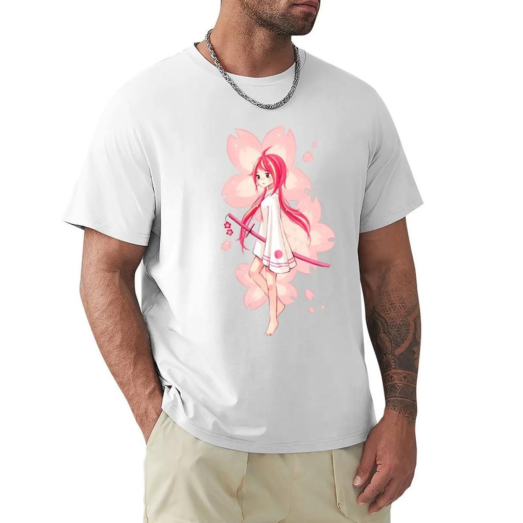 Sakura T-Shirt Big Size Simple T-Shirt
