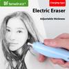 Tenwin Electric Eraser Set With Refill Sketch Electric Highlight Eraser Charging Powered Mechanical Rubber School Stationery