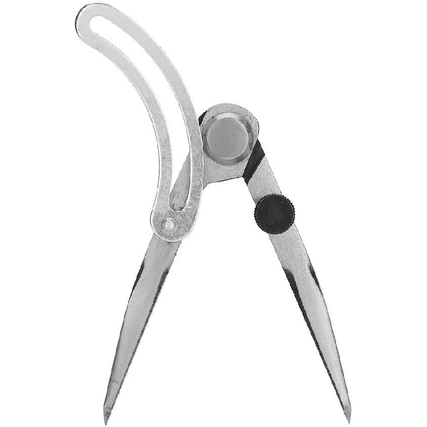 Tiiyee Leather Compass, Wing Divider Leathercraft Compasses Rotating Craft Tool Adjustable Edge Drawing Tool Leatherwork for Sewing Handmade Drafting