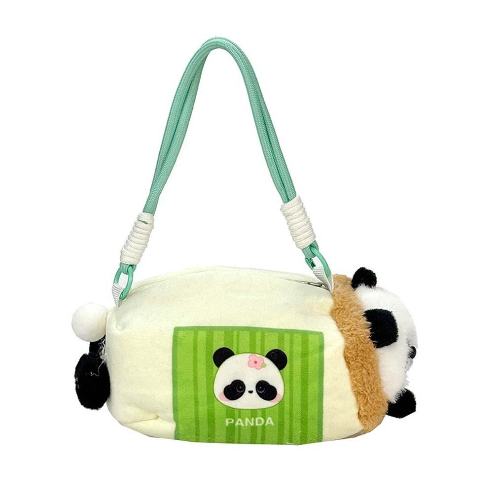 Cartoon Raccoon Shoulder Pouch Cute Golden Snub-nosed Monkey Bag  Children's Gift