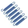 6pcs Stainless Steel Muffler Exhaust Pipe Spring Hooks for Motorcycle Scooter ATV Blue
