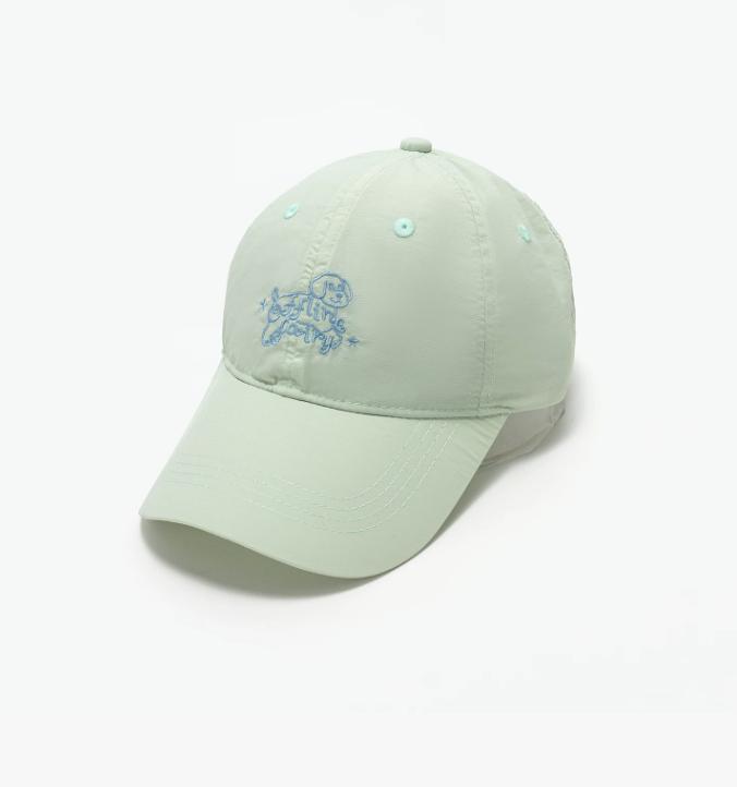 Niche Design Dog Embroidery Quick Dry Baseball Cap Women Thin Spring Summer Outdoor UV Protection Casual Sports Sun Peaked Hat