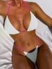 2024 Sexy Bikini with Toothpick Fabric - European and American Style Split Swimsuit
