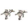 Gdesign Robot Button Cufflinks (Silver)