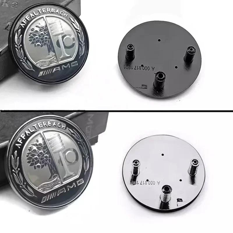 

Car Sticker For Mercedes Benz 3 Pins ABS Car Emblem Front Top Grille Hood Edge Head Bonnet Badge for Mercedes Benz New E/S Class silver base 38mm