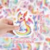 50 Dreamy Rainbow Dragon Graffiti Waterproof Stickers: Cute Animals for Water Bottles & Computers