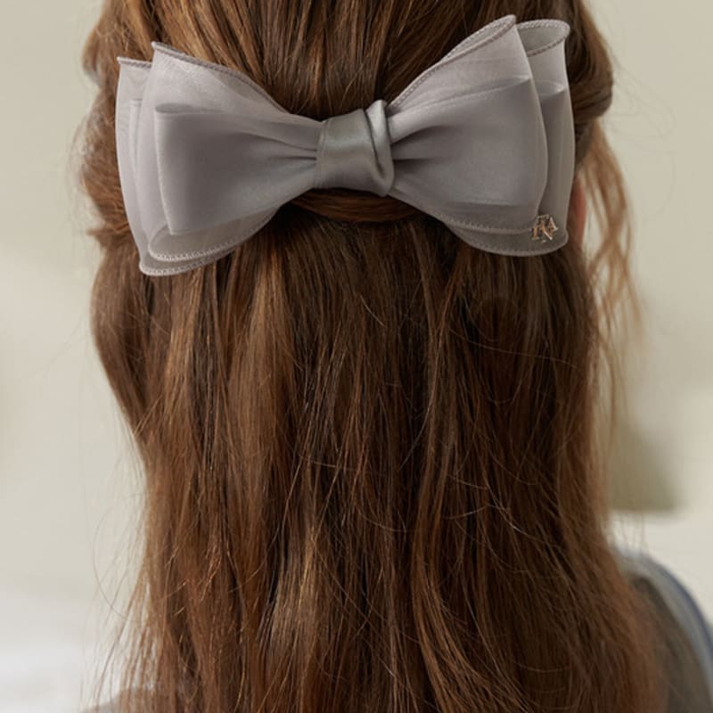 Tatiana Chiffon Double Ribbon Hair Pin HB2252