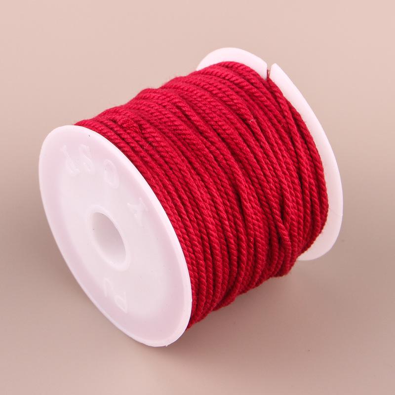 Hand-Twisted Cotton Thread: Tibetan Star Moon Bodhi Bracelet Weaving String.