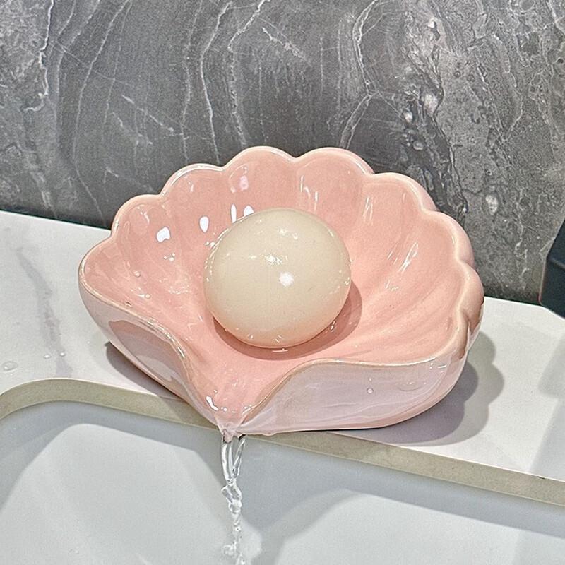 No-Drill Ceramic Drainable Soap Holder