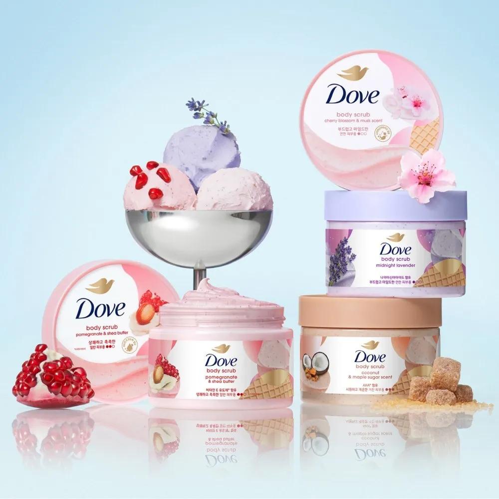 Dove tělový peeling 298 g (Sada/Jednotlivý) (4 Možnosti)