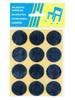 Filzplättchen Blister Schwarz Durchmesser 28mm - 12 Stück - U-100-0355