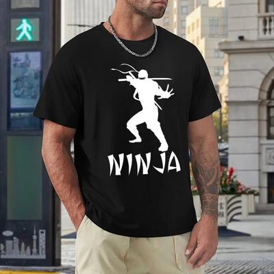 Harajuku Cool Ninja Βασικό T-shirt Αθλητικό T-shirt Casual Χιούμορ Γραφικό Γυμναστική Ευρωπαϊκό Μέγεθος