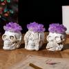 Amethyst Skull Ornament Skull Sculpture Statue Skull Statue Halloween Decor For Gardens