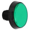 60 mm großer, runder, flacher Knopf mit LED-Licht 3?Fußschalter für Crane Machine SpielkonsoleGrün
