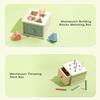 Color Cognition Montessori Wooden Toy Shape Matching Early Education Box  Birthday Gift