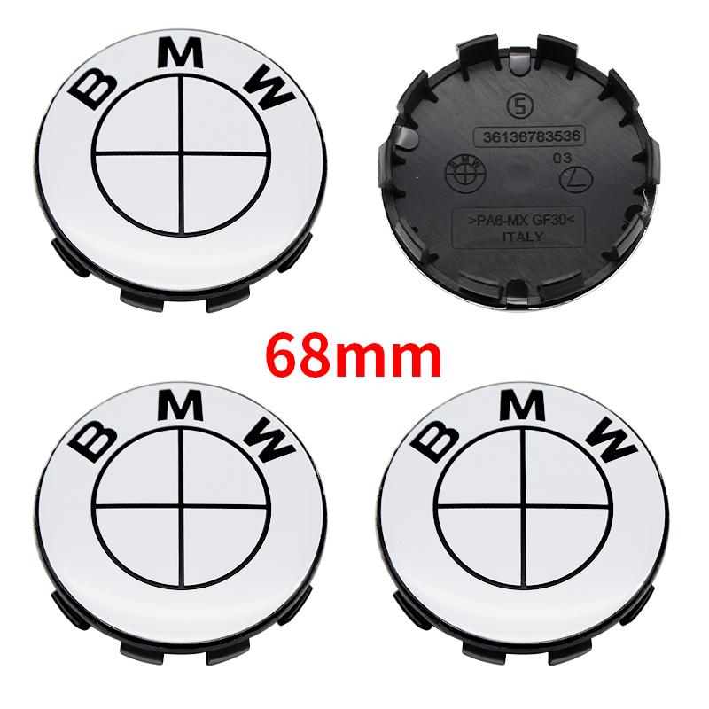BMW 4Pcs 56mm 68mm Wheel Center Caps For BMW 50th Anniversary M Power Carbon Fiber Hubcap Emblem Badge E46 E90 F10 F30 G20 X5
