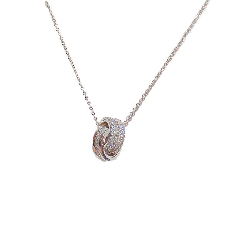Light Luxury Versatile Niche Intersecting Circular Necklace