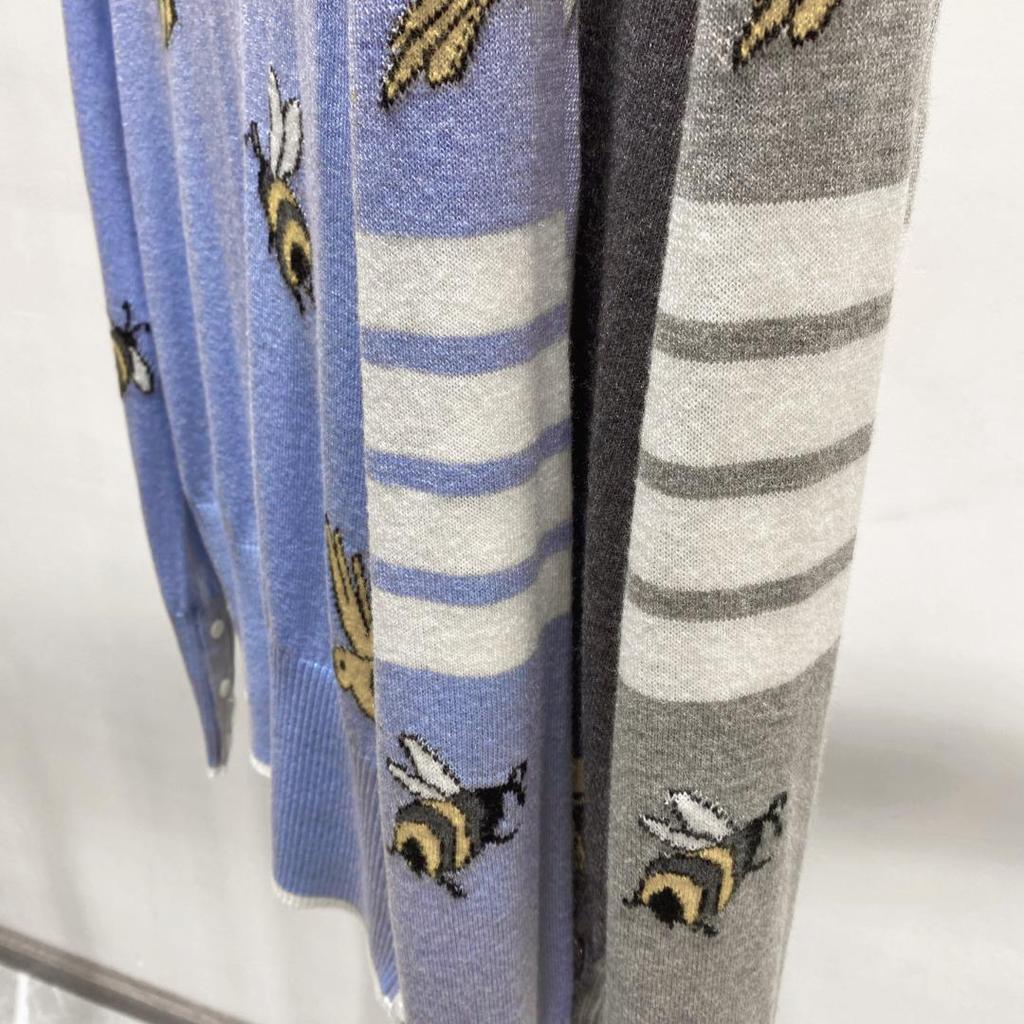 In-Stock Bee Jacquard Wool Slim-Fit Pullover