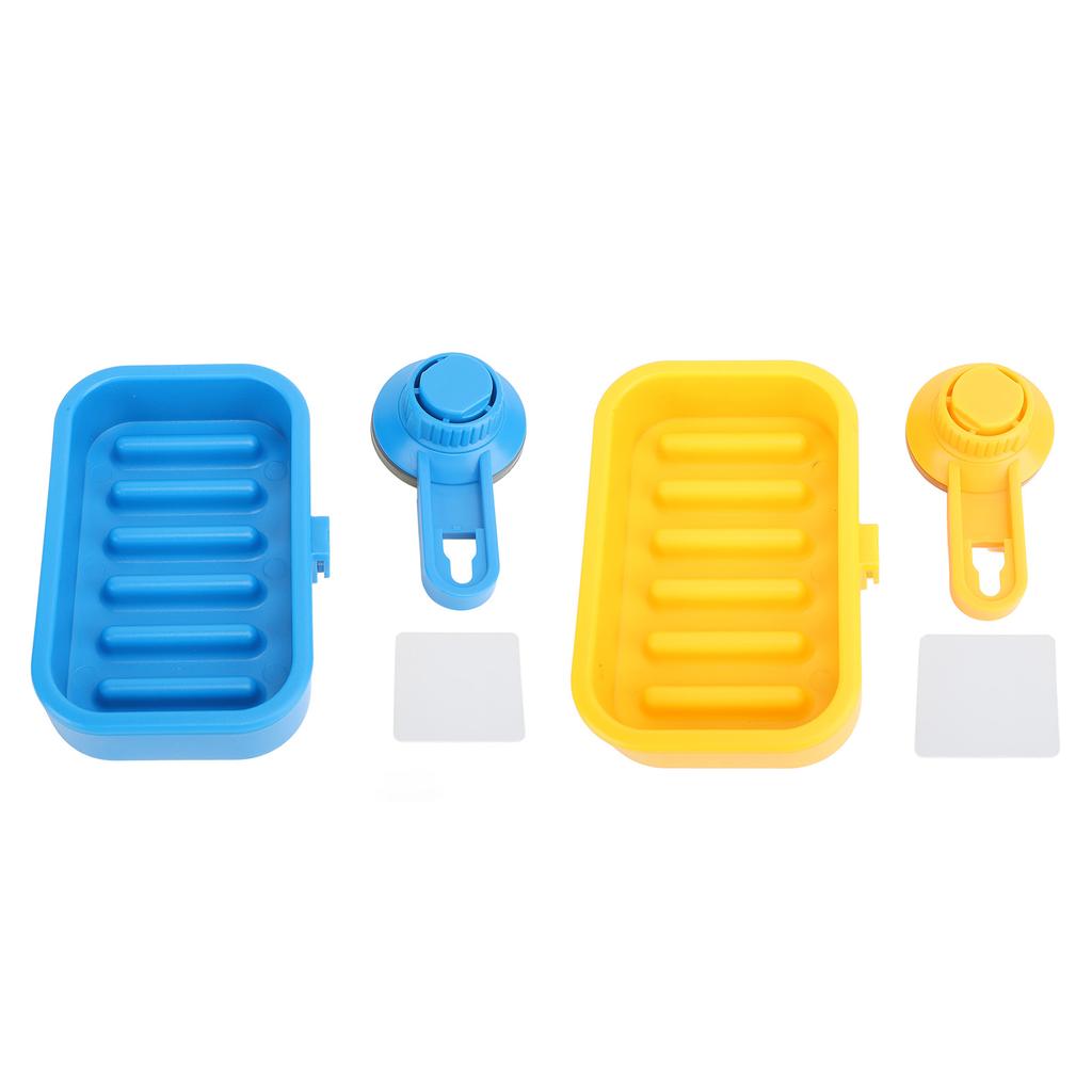 Suction Soap Dish Load Capacity 3KG Self Draining No Drilling Detachable Suction Wall Mounted Soap H