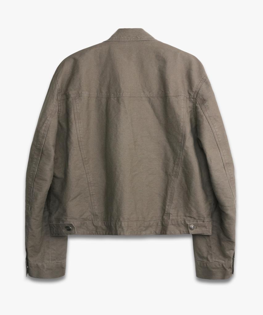 DOFFJASON Utility Cotton Trucker Jacket Sand