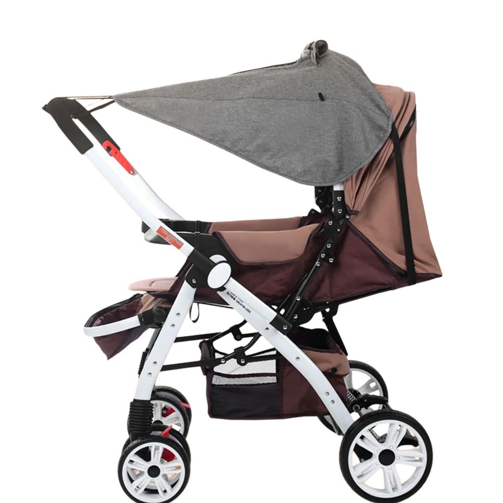 Daszek przeciwsłoneczny do wózka dziecięcego Pokrowiec na wózek Ochrona przed deszczem i UV z regulowanym paskiem mocującym do podróży na świeżym powietrzu codziennie