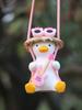 Home pendant Cartoon Cute car charm Hanging decoration Cool Swing Duck car accessories