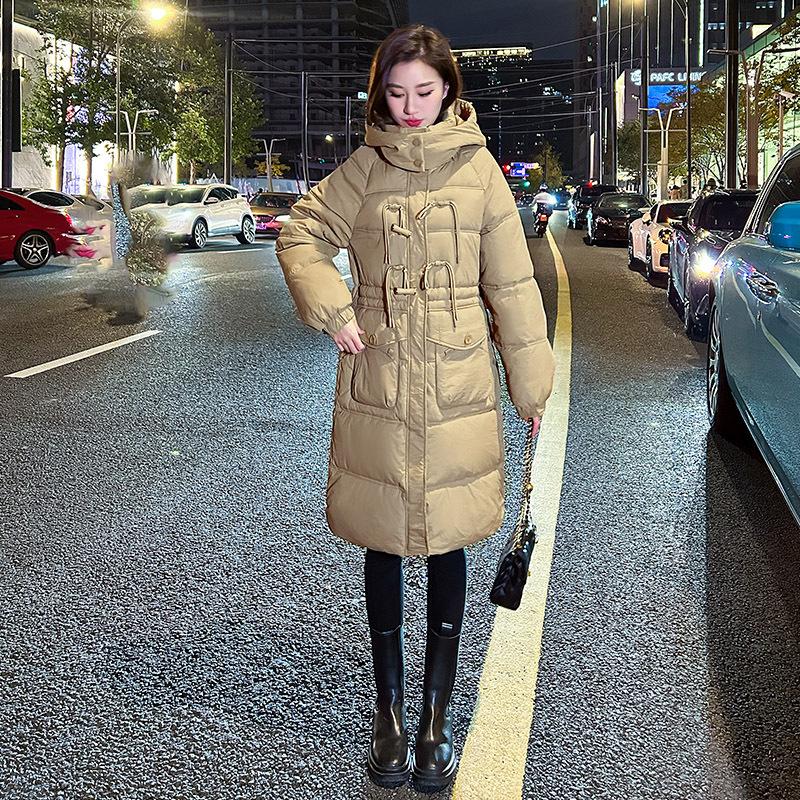 2025 winter new thickened bread jacket down cotton jacket women's Korean version loose mid-length cotton jacket