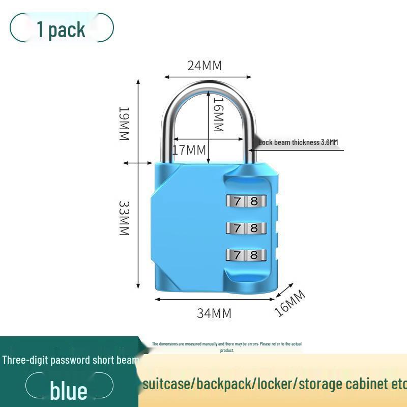 

Universal Solid Brass Waterproof Combination Padlock for Home, Cabinet, or Suitcase