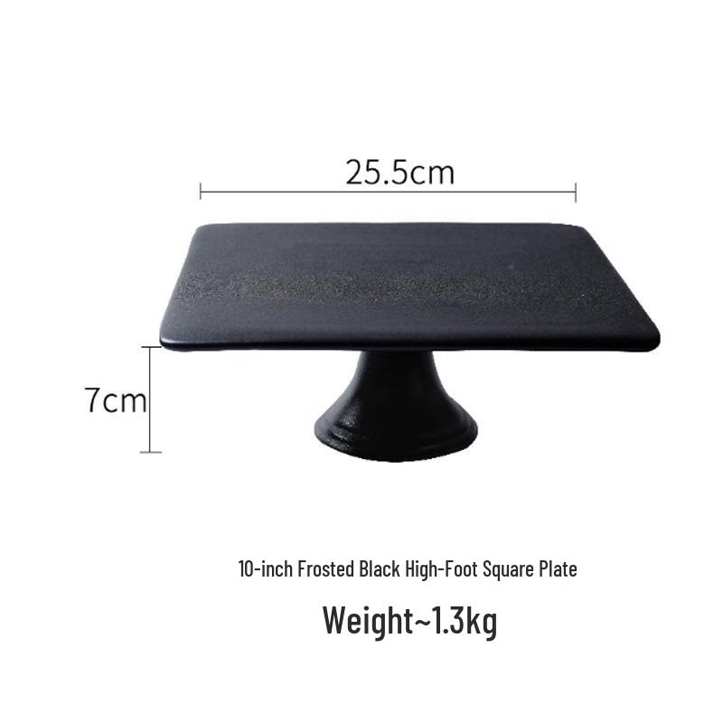 Ceramic High-Footed Afternoon Tea Dessert Stand and Tray