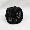 Yuying sequined cap middle-aged and elderly autumn and winter women's hat forward hat casual versatile trend soft top big brim