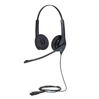 Headset - Jabra - Biz 1500 Duo QD - Wired - Stereo - Noise Cancelling