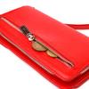 Capacious Women's Wallet Clutch Made of Genuine Leather CANPELLINI Wallet 21535 Red