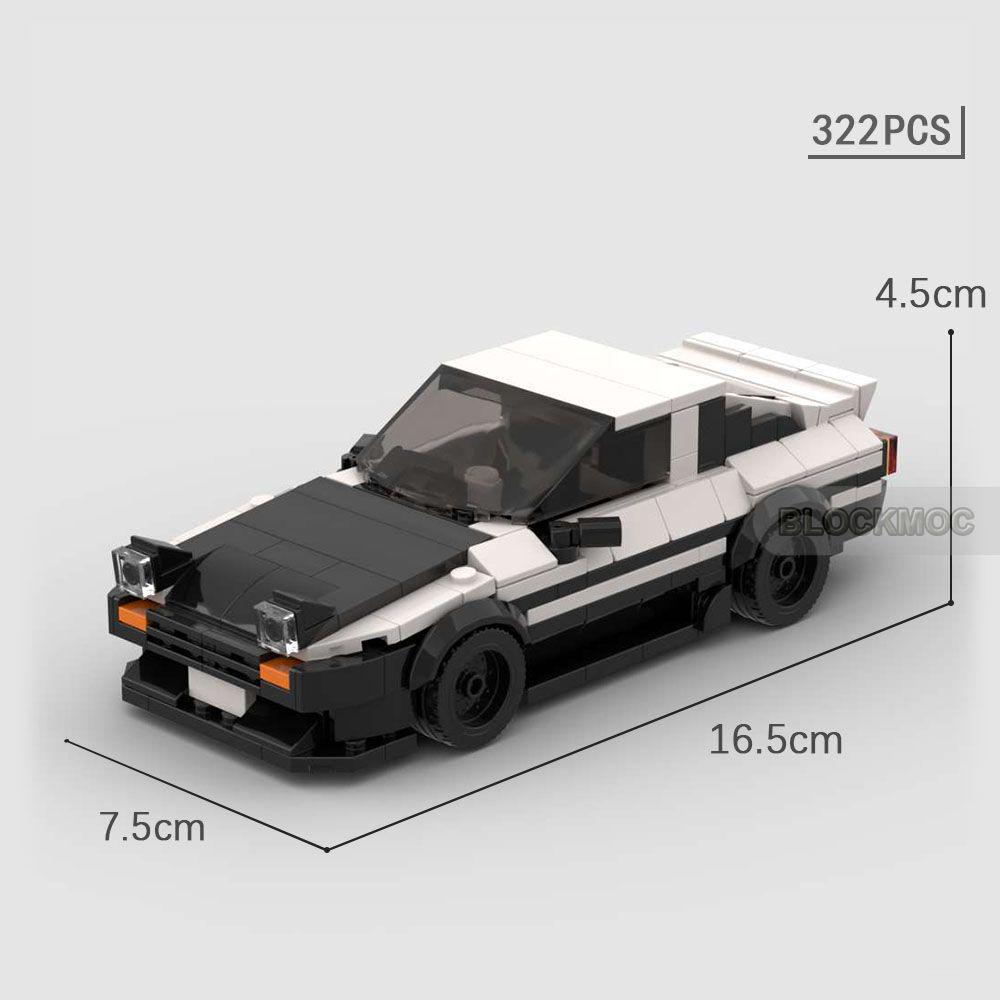 Small Particle AE86 Racing Car Educational Building Blocks Toy for Children