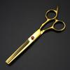 Professional 6 '' Scissor Red Gem Hair Cutting Scissors Haircut Thinning Barber Tools Cut Shears Hairdresser Scissors